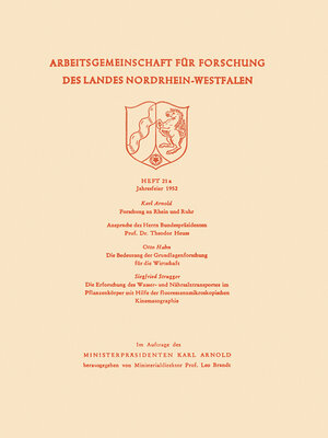 cover image of Die Bedeutung der Grundlagenforschung für die Wirtschaft